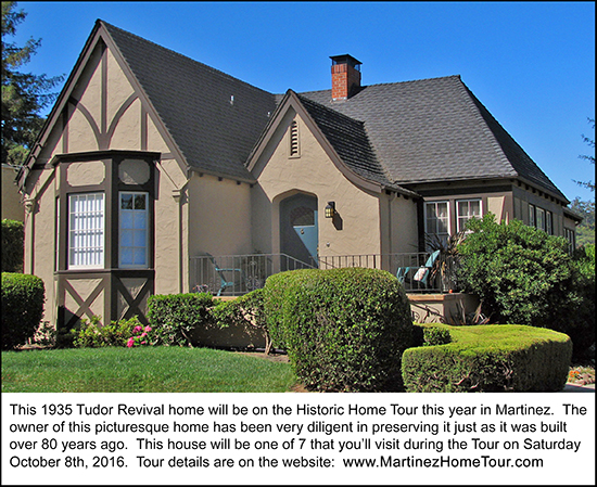 A 1935 Tudor Revival home in Martinez, California.